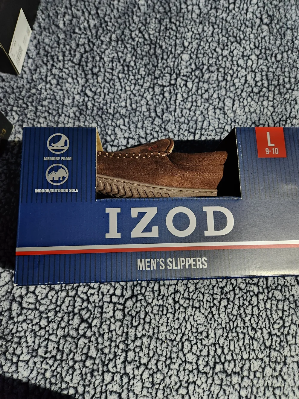 Izod Men's Brown Suede Slip-On Loafers